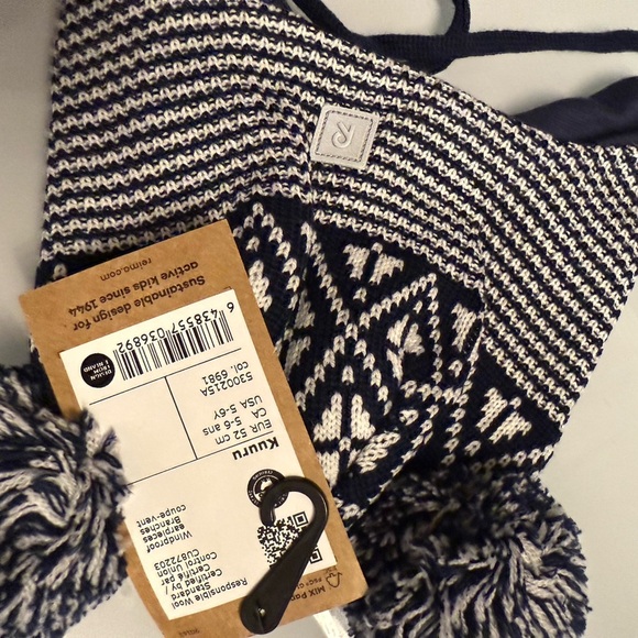 Reima Kuuru Hat – Kids Knit Winter Beanie with Pom-Poms - Picture 10 of 11